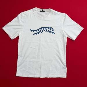 Sun Day Red Tiger Woods Modern Icon Tee White Size Medium M Navy Golf Shirt PGA